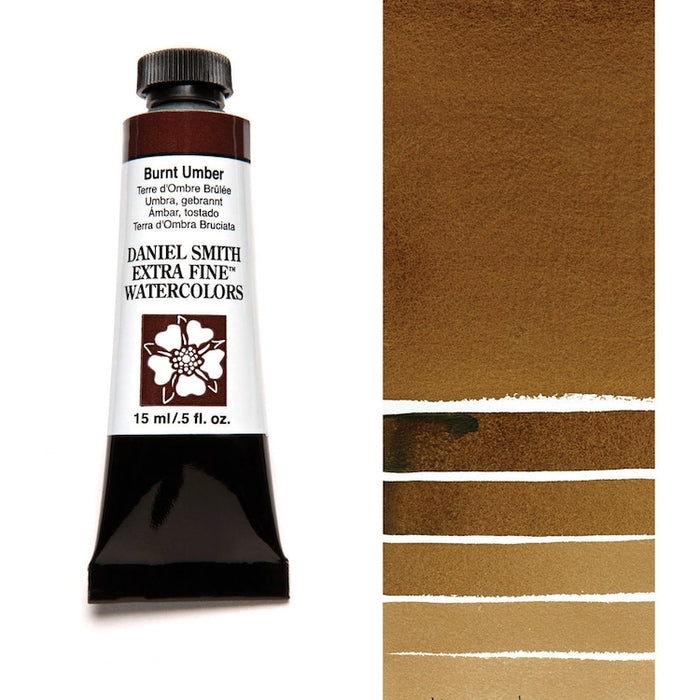 DANIEL SMITH Watercolour - 15mL - Burnt Umber (PBr7)