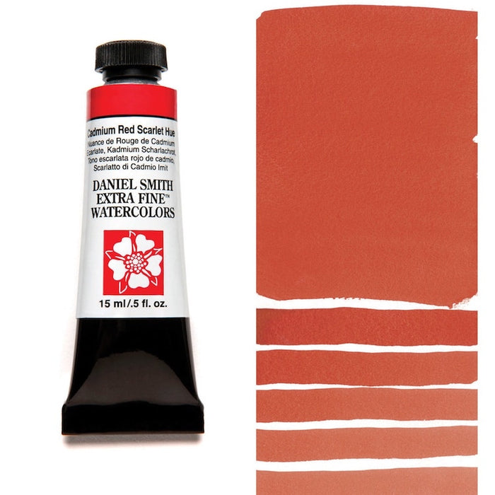 DANIEL SMITH Watercolour - 15mL - Cadmium Red Scarlet Hue