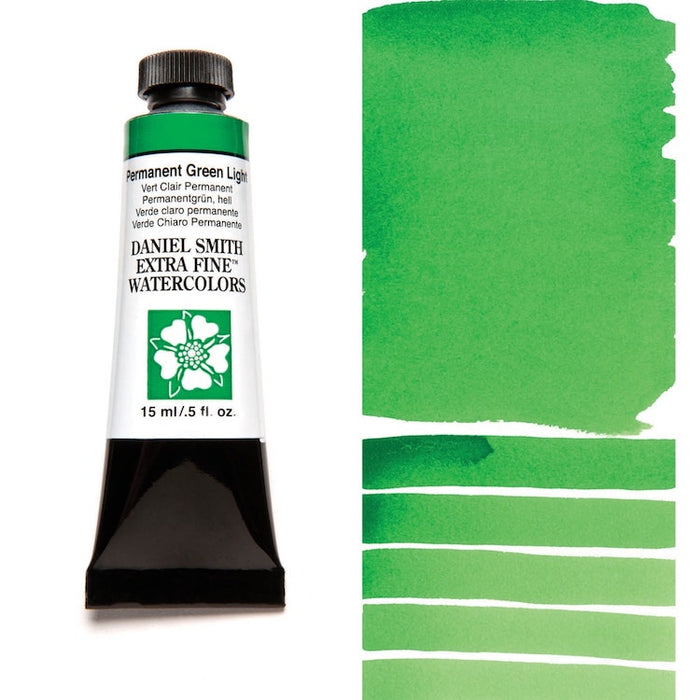 DANIEL SMITH Watercolour - 15mL - Permanent Green Light