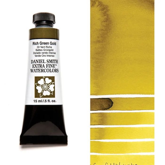 DANIEL SMITH Watercolour - 15mL - Rich Green Gold