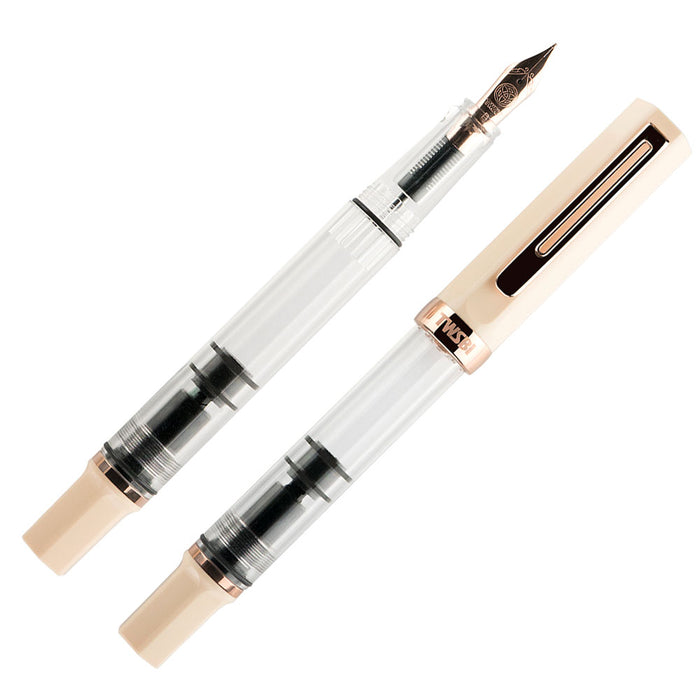 TWSBI Eco Fountain Pen - Creme with Rose Gold - Broad Nib