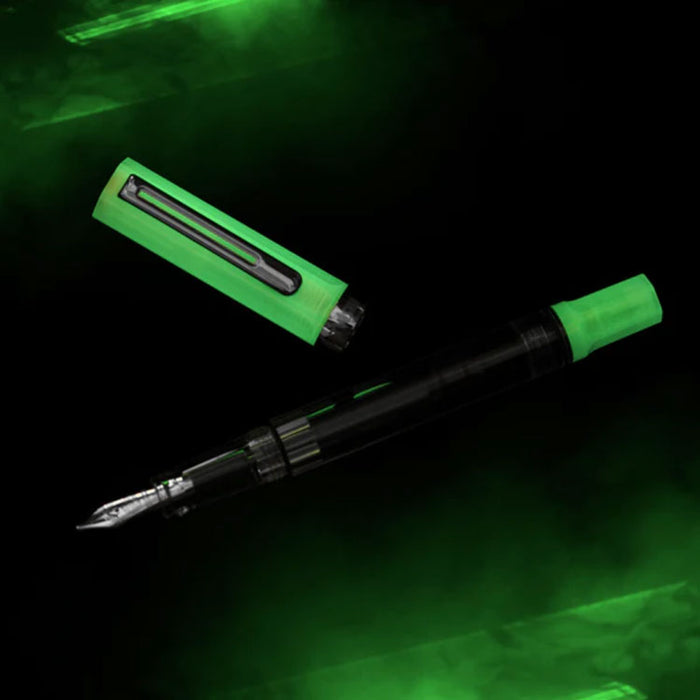 TWSBI Eco Fountain Pen - Glow Green - 1.1 Italic (stub) Nib