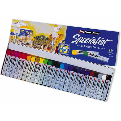 SAKURA Cray-Pas Specialist - Artist Quality - (Hard) Oil Pastels - Set 25