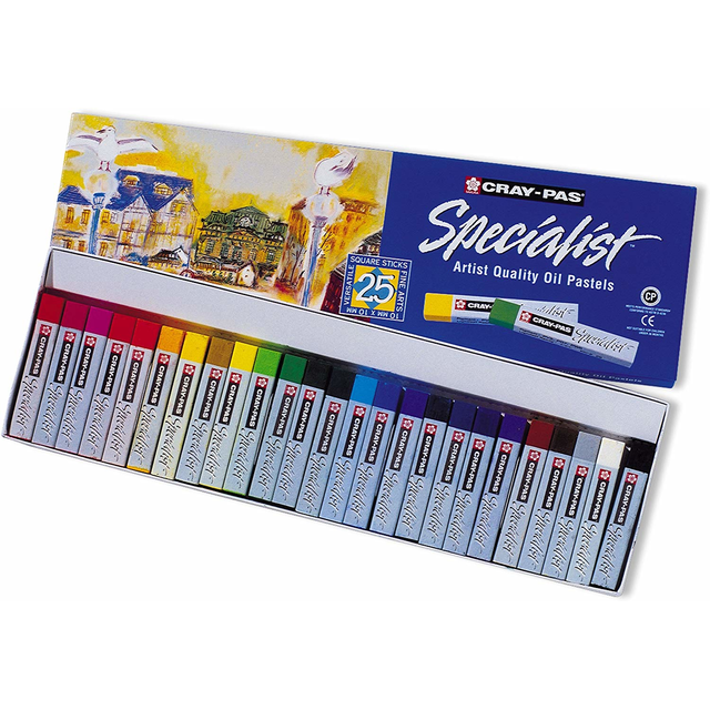 SAKURA Cray-Pas Specialist - Artist Quality - (Hard) Oil Pastels - Set 25