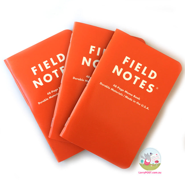 FIELD NOTES Expedition - Set of 3 - Pocket (A6 9x13cm) - Orange/Black - Dot Grid