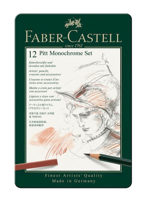 FABER-CASTELL Pitt Monochrome - Set 12