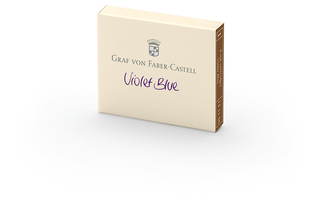 GRAF VON FABER-CASTELL Ink Cartridges - 6 Pack - Violet