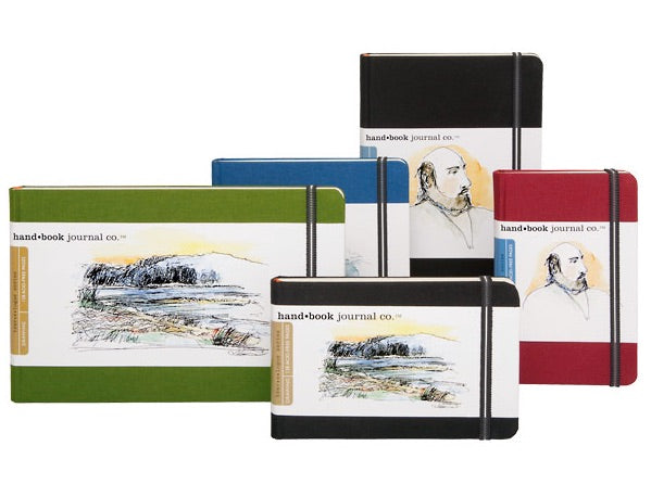 HAND-BOOK JOURNAL CO - Travelogue Series - Drawing Sketchbook - Pocket Landscape (3.5 x 5.5" / 9 x 14cm) - Black Cloth