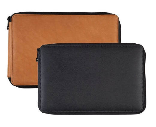 GLOBAL ART Leather Pencil Case - 48 Pencils - Black
