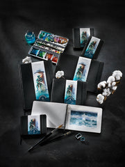 HAHNEMUEHLE 100% Cotton Watercolour Sketchbook - 250gsm - 60 pages - A5 Landscape