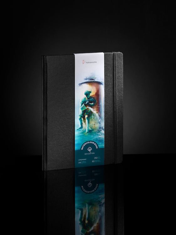 HAHNEMUEHLE 100% Cotton Watercolour Sketchbook - 250gsm - 60 pages - A5 Portrait
