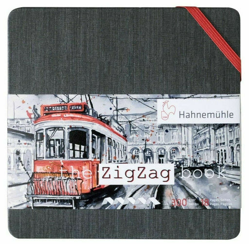 HAHNEMUHLE ZigZag Watercolour Sketchbook - 300gsm - 18 pages - Square (14 x 14cm)