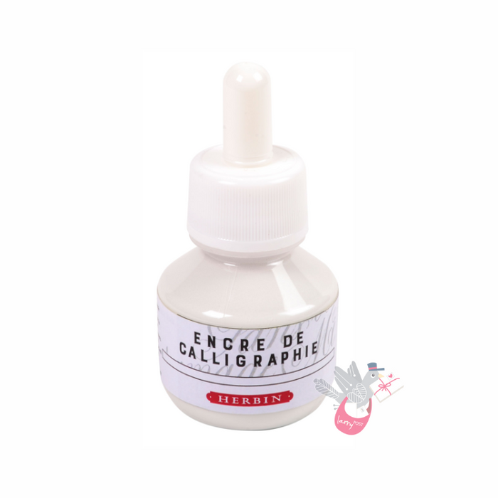 HERBIN Artists Calligraphy Ink (For Dip pens) - 50mL - White
