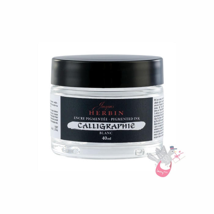 HERBIN Calligraphy Ink (For Dip pens) - 40mL - White