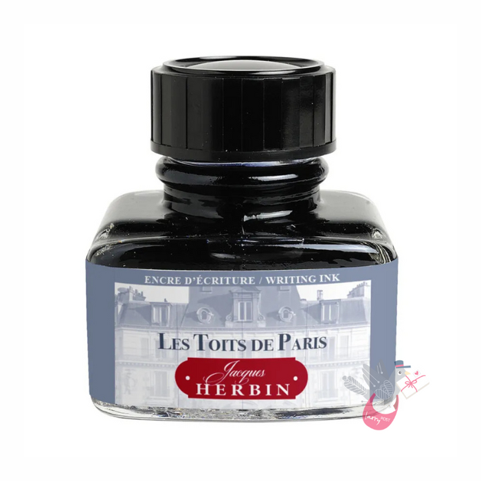 HERBIN "Les Couleurs de Paris" Fountain Pen Ink - 30mL - Les Toits de Paris (Paris Grey Roof)