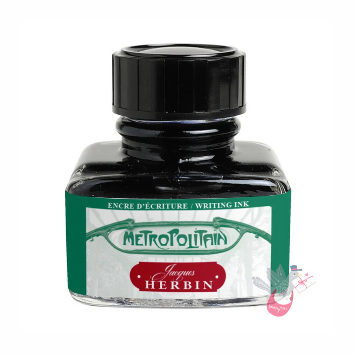 HERBIN "Les Couleurs de Paris" Fountain Pen Ink - 30mL - Metropolitain (Metro Green)