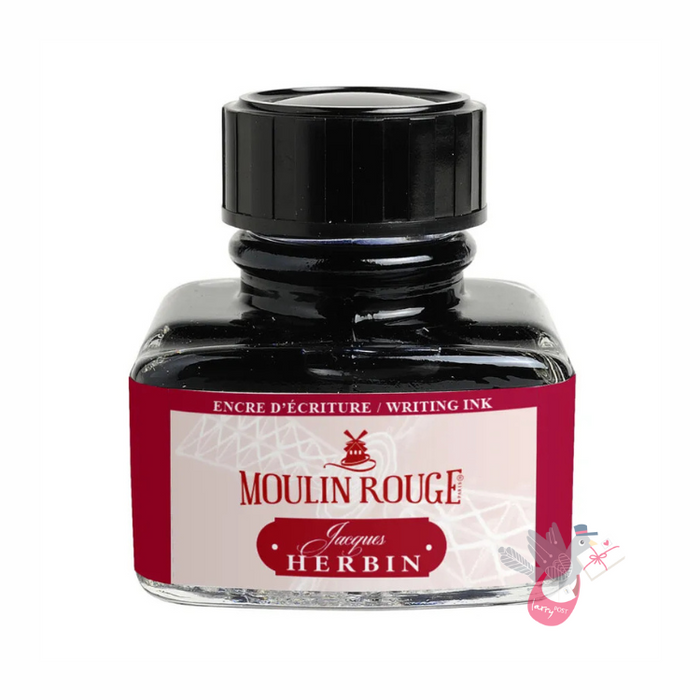 HERBIN "Jewel of Inks" Fountain Pen Ink - 30mL (with pen rest) - Bleu Azur (Azure Blue)