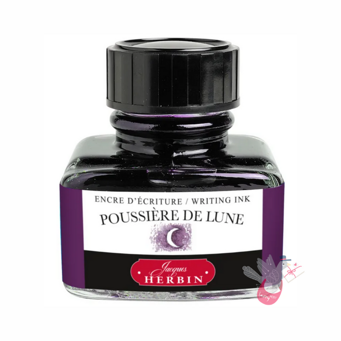 HERBIN "Jewel of Inks" Fountain Pen Ink - 30mL (with pen rest) - Poussiere De Lune (Moon Dust)