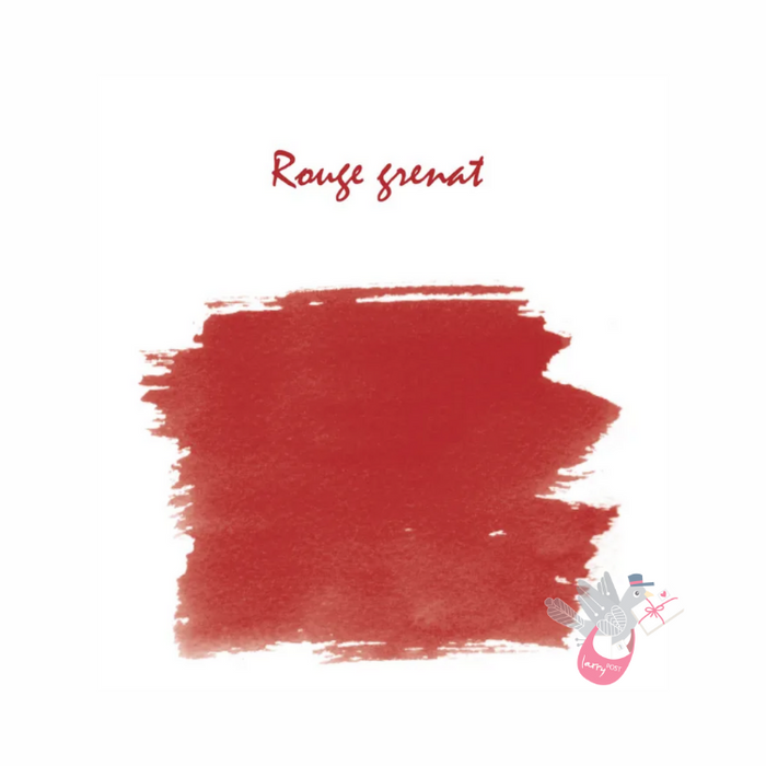 HERBIN "Jewel of Inks" Fountain Pen Ink - 30mL (with pen rest) - Rouge Grenat (Garnet Red)