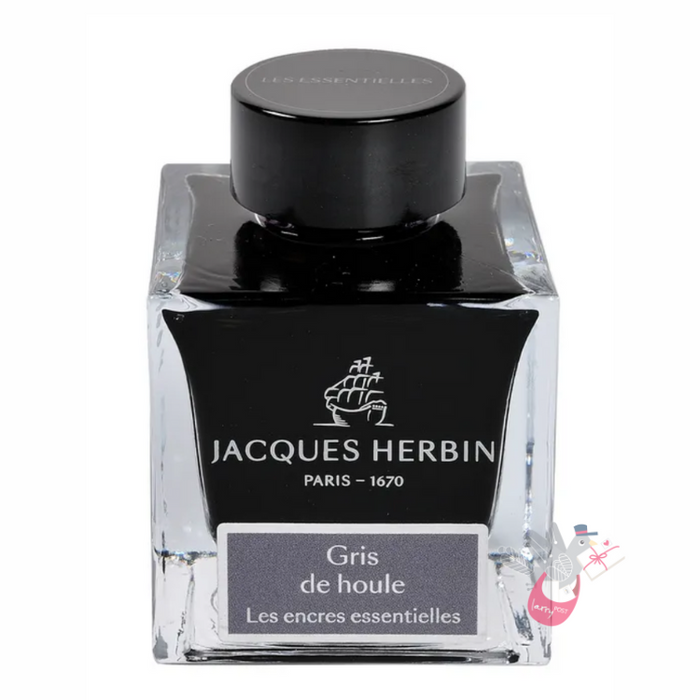 HERBIN Prestige - The Essentials - Fountain Pen Ink - 50mL - Gris de Houle (Grey Swell)