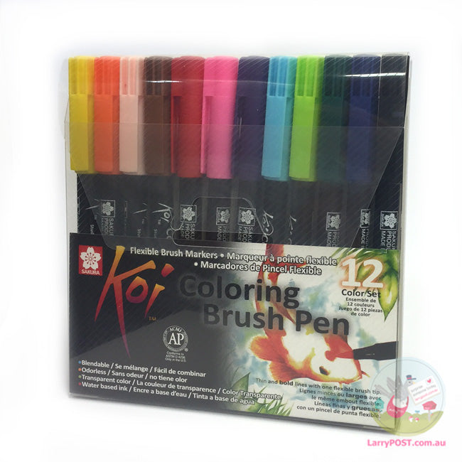 SAKURA Koi Brush Marker Set - Pack of 12