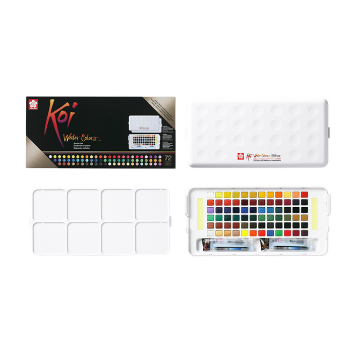 SAKURA Koi Water Colour Field Sketch Box / Kit - 72 Colours