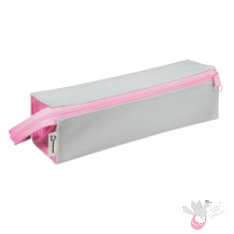 KOKUYO C2 Open Up Pencil Case - Dove/Pink