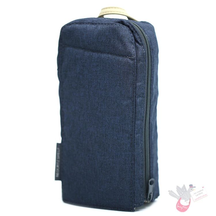 KOKUYO NEOCRITZ SHELF Stand Up Pencil Case - Midnight Blue/Taupe