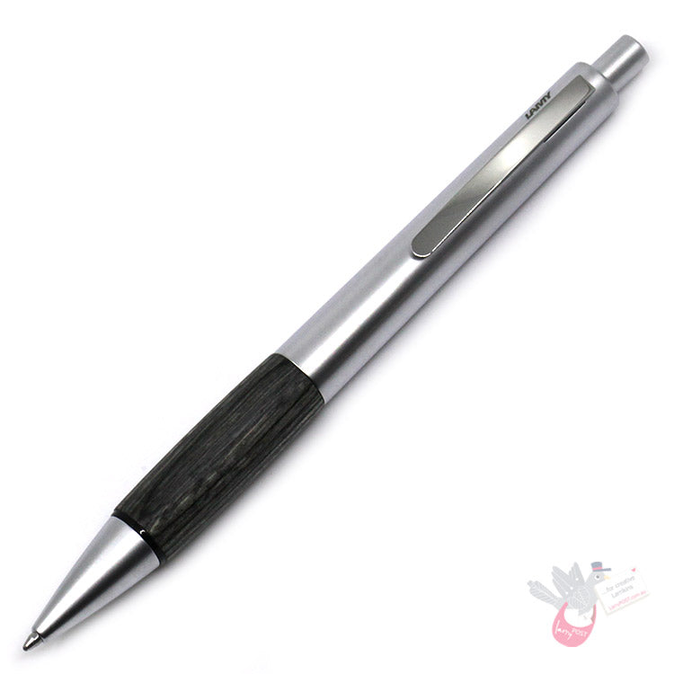 LAMY Accent Aluminium Ballpoint Pen - Karelia Wood Grip Section - LAMY