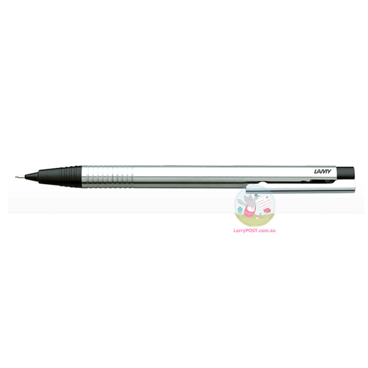 LAMY Logo Mechanical Pencil - Polished Stainless Steel / Matt Black Tip