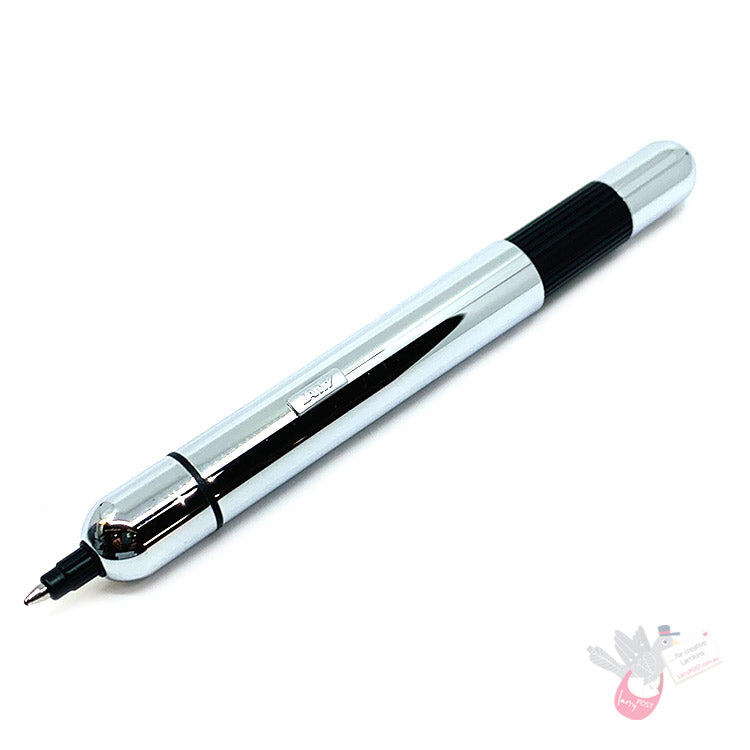 LAMY Pico Ballpoint Pen with Pouch - Chrome Shiny