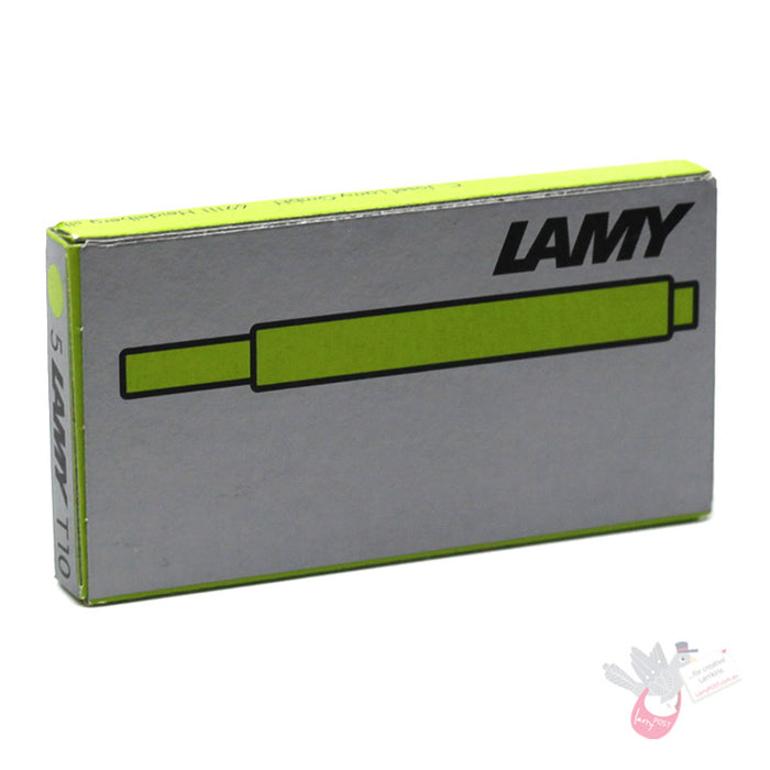 LAMY Cartridge Refill T10 pack of 5 - Neon Lime (Limited Edition)