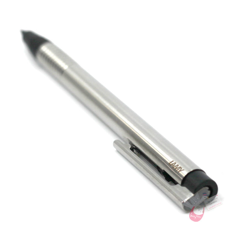 LAMY Logo Mechanical Pencil - Polished Stainless Steel / Matt Black Tip - 0.7mm lead