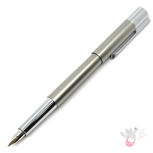 LAMY Scala Fountain Pen - Titanium (includes free 30ml bottle black ink / converter)