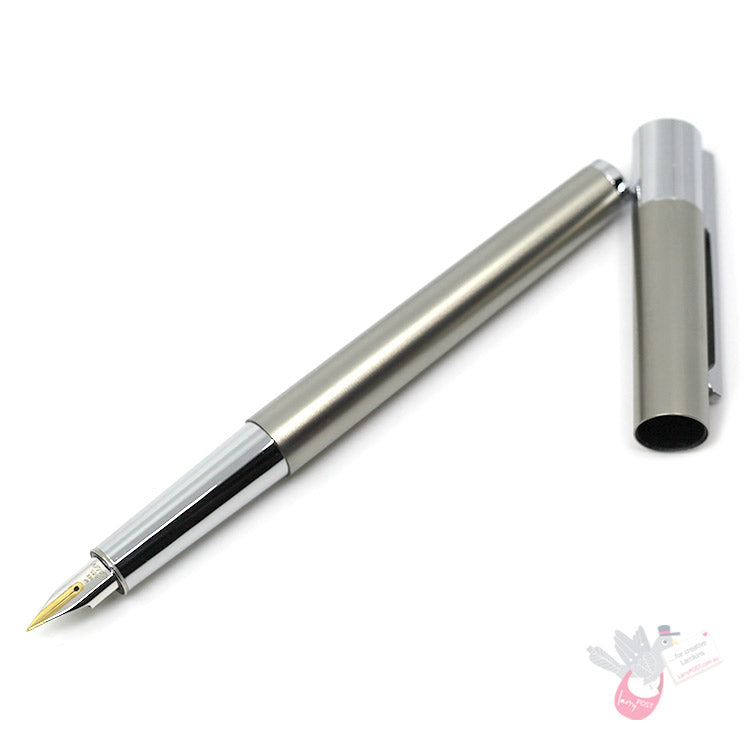 LAMY Scala Fountain Pen - Titanium - 14ct bi-colour gold nib - Extra Fine (no packaging)