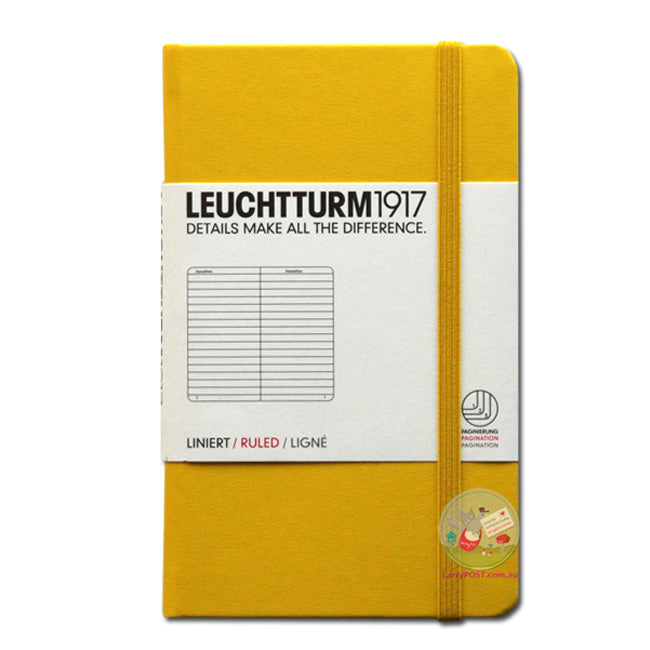 LEUCHTTURM1917 Classic Hard Cover - Pocket A6 - Ruled - Lemon Yellow