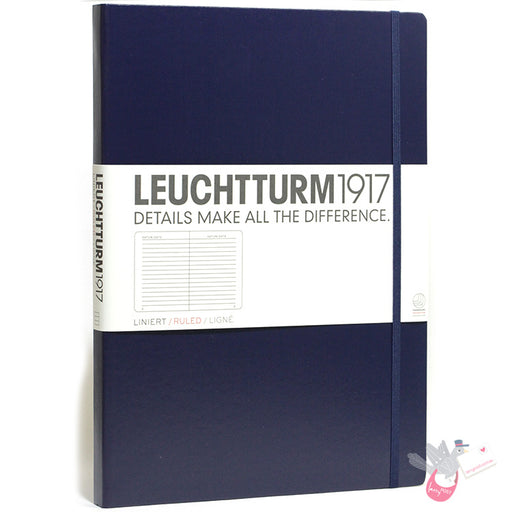 LEUCHTTURM1917 Classic Hard Cover - Master A4 - Ruled - Navy