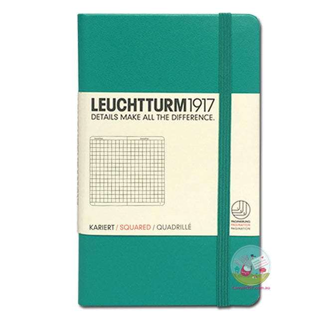 LEUCHTTURM1917 Classic Hard Cover - Pocket A6 - Squared - Emerald Green