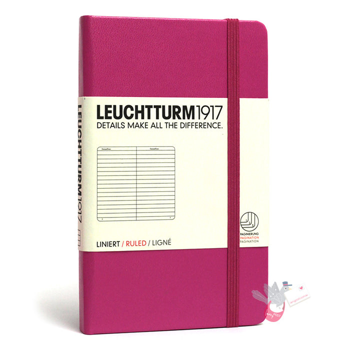LEUCHTTURM1917 Classic Hard Cover - Pocket (A6) - Ruled - Pink Colour
