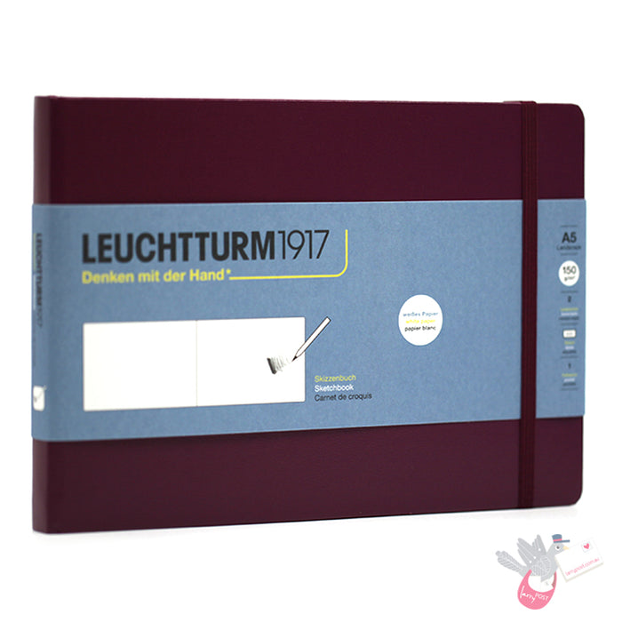 LEUCHTTURM1917 Sketchbook - Landscape (A5) - Port Red