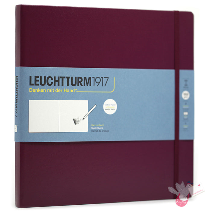 LEUCHTTURM1917 Sketchbook - Square (225 x 225mm) - Port Red