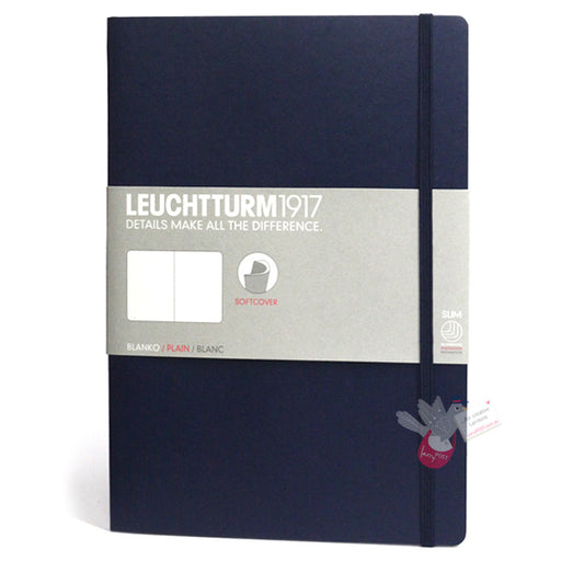 LEUCHTTURM1917 Composition Notebook Soft Cover - B5 - Plain - Navy