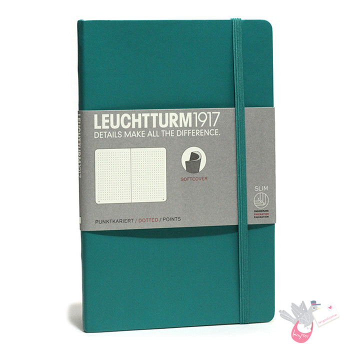 LEUCHTTURM1917 Composition Notebook Soft Cover - B6 - Dotted - Emerald Green