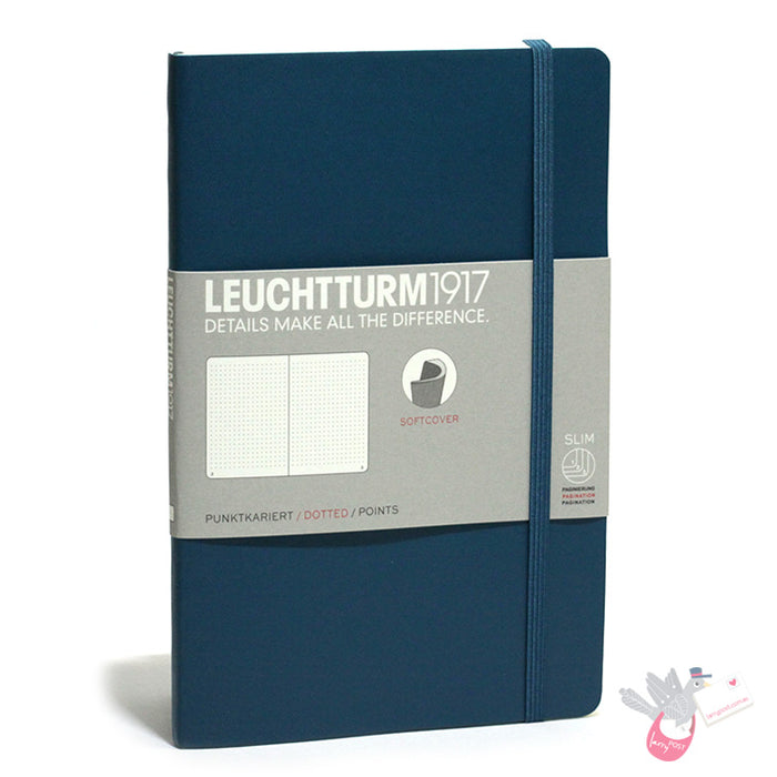 LEUCHTTURM1917 Paperback Notebook Soft Cover - B6 - Dotted - Pacific Green