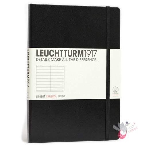 LEUCHTTURM1917 Classic Hard Cover - Medium A5 - Ruled - Black