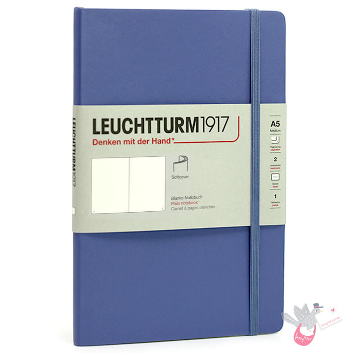 LEUCHTTURM1917 Soft Cover - Medium (A5) - Plain - Denim