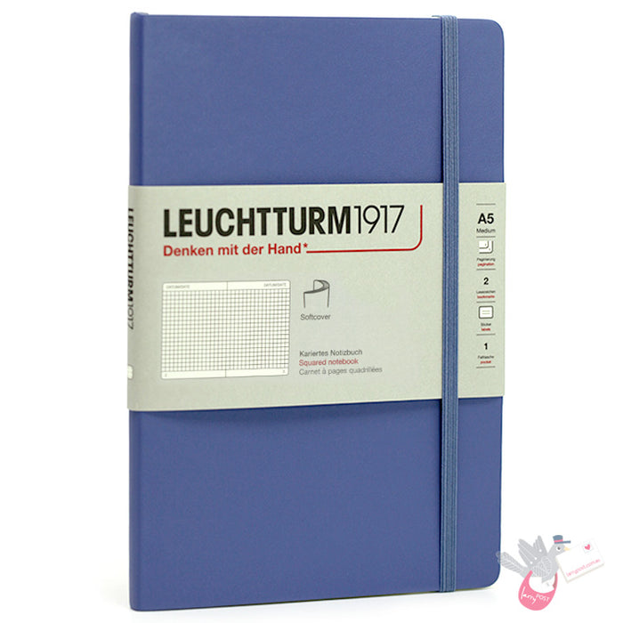 LEUCHTTURM1917 Soft Cover - Medium (A5) - Squared - Denim