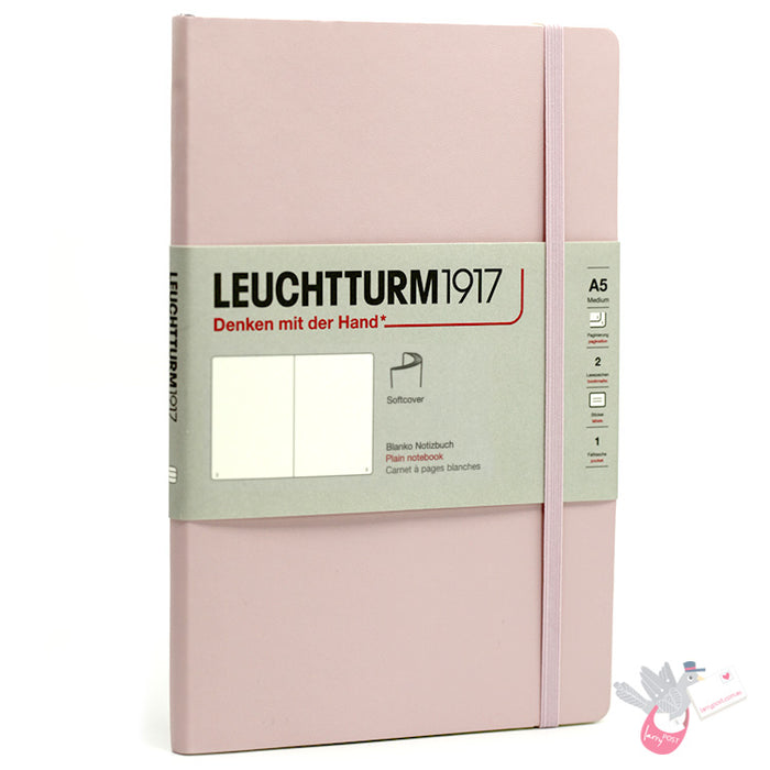 LEUCHTTURM1917 Soft Cover - Medium (A5) - Plain - Powder Pink