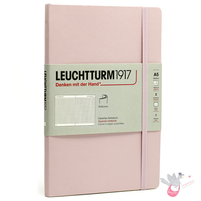 LEUCHTTURM1917 Soft Cover - Medium (A5) - Squared - Powder Pink