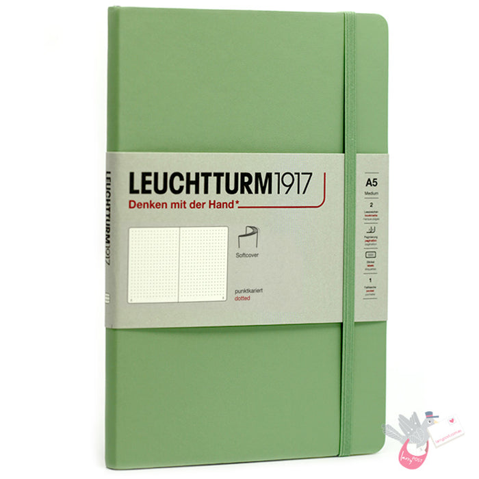 LEUCHTTURM1917 Soft Cover - Medium (A5) - Dotted - Sage
